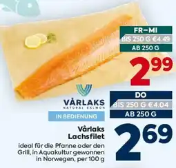 Billa Våralks Lachsfilet Angebot