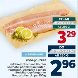 Billa Kabeljaufilet Angebot