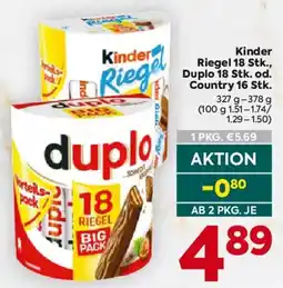 Billa Kinder Riegel Angebot