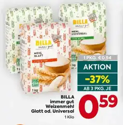 Billa BILLA immer gut Weizenmehl Glatt od. Universal Angebot