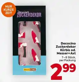 Billa Decocino Zuckerdékor Kürbis od. Messer+Axt Angebot