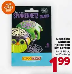 Billa Decocino Oblaten Halloween Angebot