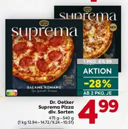 Billa Dr. Oetker Suprema Pizza Angebot
