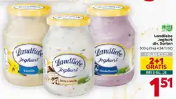 Billa Landliebe Joghurt Angebot