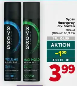 Billa Syoss Haarspray Angebot