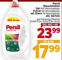 Billa Persil Color Aktiv Gel Angebot