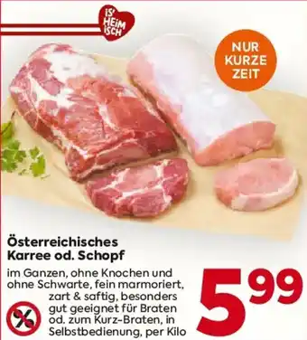 Billa Österreichisches Karree od. Schopf Angebot