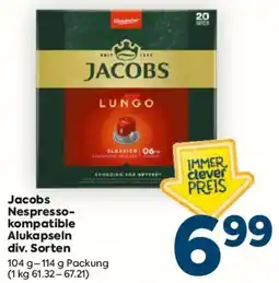 Billa Jacobs Nespressokompatible Alukapseln Angebot