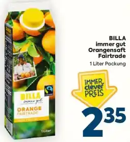 Billa BILLA immer gut Orangensaft Fairtrade Angebot