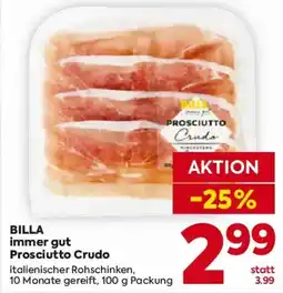Billa BILLA immer gut Prosciutto Crudo Angebot