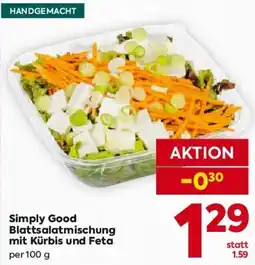 Billa Simply Good Blattsalatmischung mit Kürbis und Feta Angebot