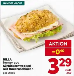 Billa BILLA immer gut Kürbiskernweckerl mit Bauernschinken Angebot