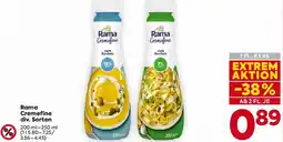 Billa Rama Cremefine Angebot