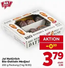 Billa Ja! Natürlich Bio-Datteln Medjoul Angebot