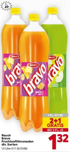 Billa Rauch Bravo Fruchtsaftlimonaden Angebot