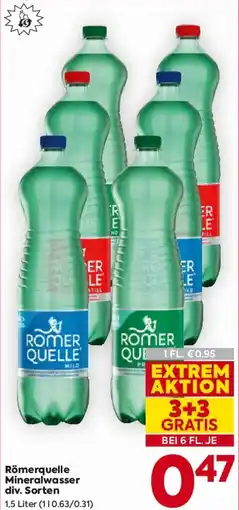 Billa Römerquelle Mineralwasser Angebot