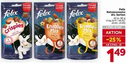 Billa Felix Katzensnacks Angebot