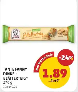 PENNY Tante fanny dinkel- blätterteig Angebot