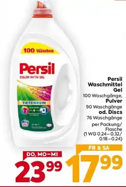 Billa Persil Waschmittel Gel Pulver od. Discs Angebot