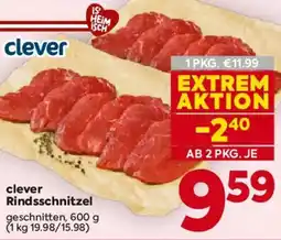 Billa clever Rindsschnitzel Angebot