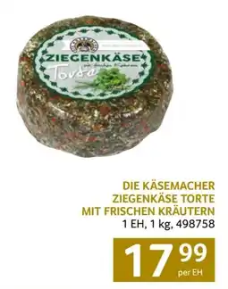 Transgourmet Die käsemacher ziegenkäse torte mit frischen kräutern Angebot
