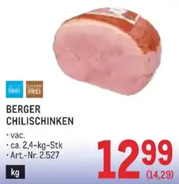 Metro Berger Chilischinken Angebot