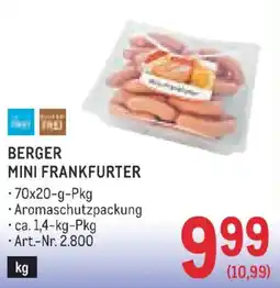 Metro Berger Mini Frankfurter Angebot
