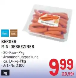Metro Berger Mini Debreziner Angebot