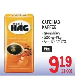 Metro Cafe Hag Kaffee Angebot