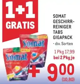 Metro Somat Geschirrreiniger Tabs Angebot