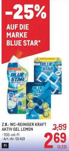 Metro Blue Star WC-Reiniger Kraft Aktiv Gel Lemon Angebot