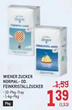 Metro Wiener Zucker Normal- od. Feinkristallzucker Angebot