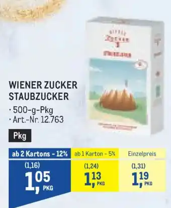 Wiener Zucker Staubzucker