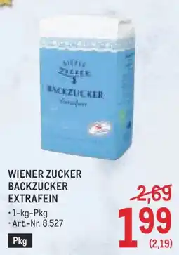 Metro Wiener Zucker Backzucker Extrafein Angebot