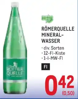 Metro Römerquelle Mineralwasser Angebot