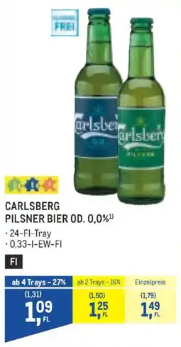 Metro Carlsberg Pilsner Bier Od. 0,0% Angebot