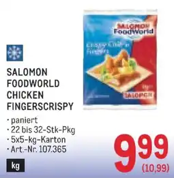 Metro Salomon Foodworld Chicken Fingerscrispy Angebot