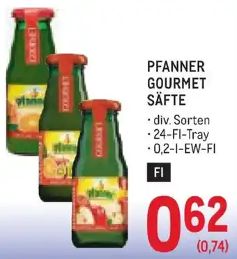 Pfanner gourmet säfte