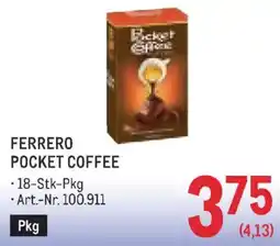 Metro Ferrero Pocket Coffee Angebot
