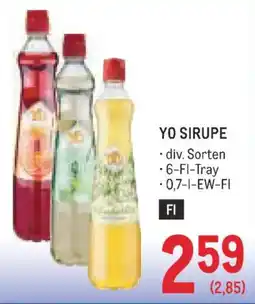 Metro Yo Sirupe Angebot