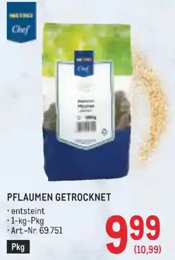 Metro Metric Chef Pflaumen getrocknet Angebot