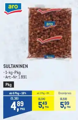 Metro aro SULTANINEN Angebot