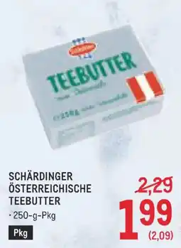 Metro Schärdinger Österreichische Teebutter Angebot