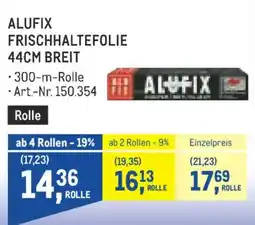 Metro Alufix Frischhaltefolie Angebot