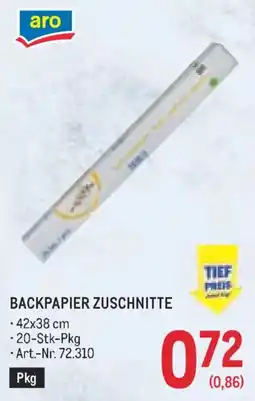 Metro aro Backpapier Zuschnitte Angebot