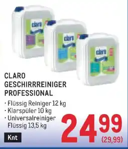 Metro Claro Geschirrreiniger Professional Angebot