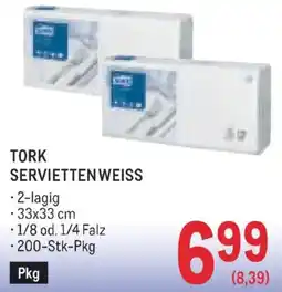 Metro Tork Serviettenweiss Angebot