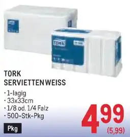 Metro Tork Serviettenweiss Angebot