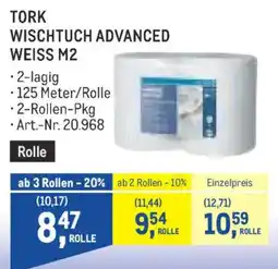 Metro Tork Wischtuch Advanced Weiss M2 Angebot