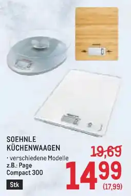 Metro Soehnle Küchenwaagen Angebot